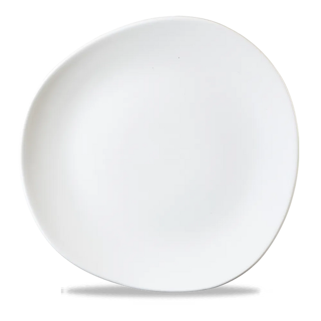 White Round Trace Plate 28.6cm 12/box