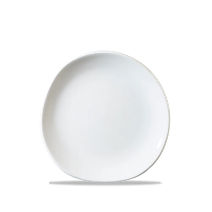 Churchill Round Trace bord Ø 18,6 cm – wit porseleinen dessertbord voor restaurants en hotels