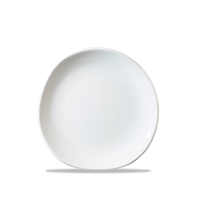 White Round Trace Plate 18.6cm 12/box