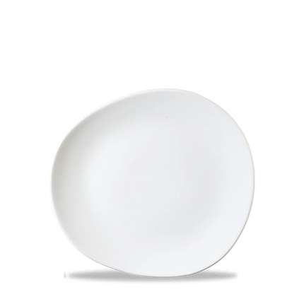 White Round Trace Plate 21cm 12/box