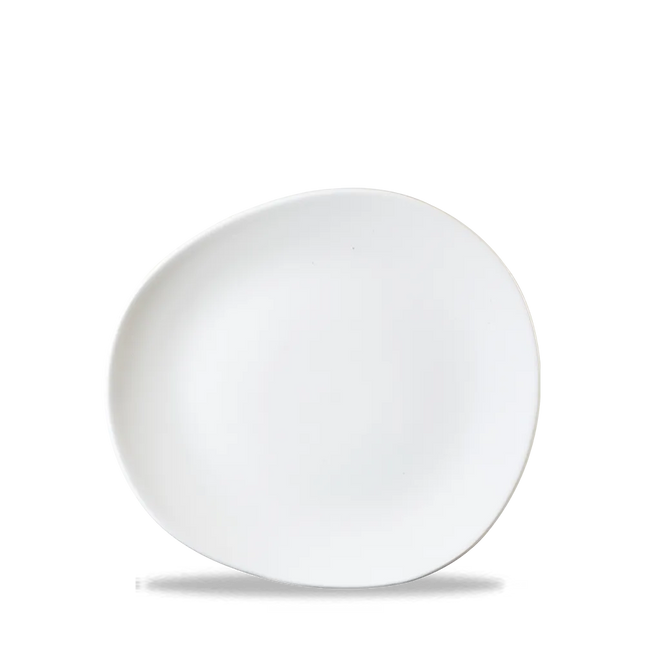 White Round Trace Plate 21cm 12/box