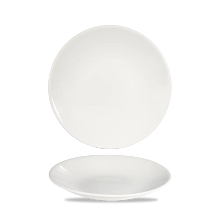Churchill Profile diep coupebord Ø 22,5 cm – randloos wit porseleinen bord voor restaurants