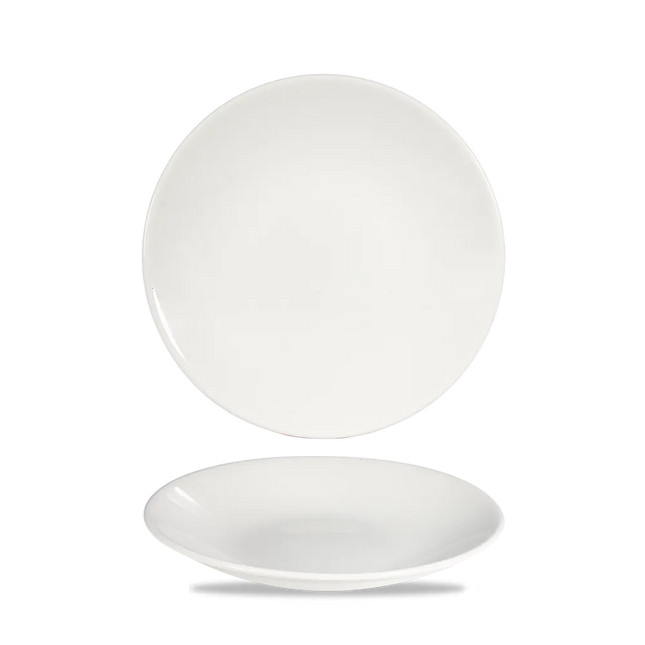 Churchill Profile diep coupebord Ø 22,5 cm – randloos wit porseleinen bord voor restaurants
