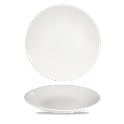 Churchill Profile diep coupebord Ø 28 cm – groot randloos wit porseleinen bord voor fine dining