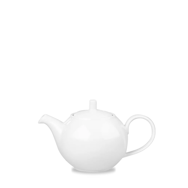 Churchill Profile theepot 444 ml – wit porseleinen kannetje voor thee en koffie in restaurants