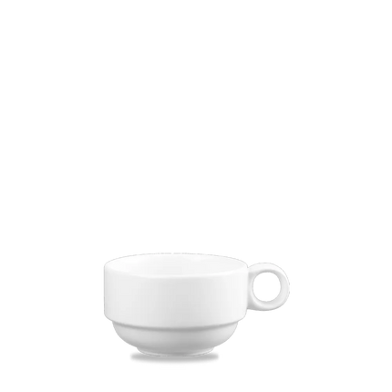 Churchill Profile stapelbaar kopje 207 ml – wit porseleinen koffiekopje voor de horeca