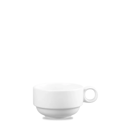 Churchill Profile stapelbaar kopje 296 ml – wit porseleinen kopje voor koffie in restaurants