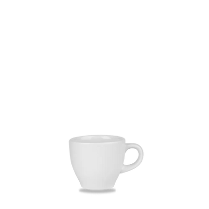 Churchill Profile espressokopje 104 ml – wit porseleinen kopje voor espresso in cafés en bars