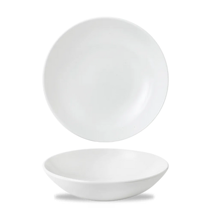 Churchill Vellum Evolve coupekom Ø 24,8 cm – randloze porseleinen kom voor pasta in restaurants