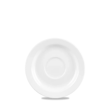 Churchill Profile schotel Ø 15 cm – wit porseleinen schotel voor koffiekopjes in cafés