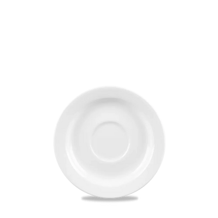 Churchill Profile schotel Ø 13 cm – wit porseleinen schotel voor espressokopjes in de horeca