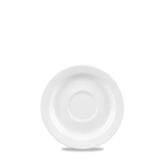 Churchill Profile schotel Ø 13 cm – wit porseleinen schotel voor espressokopjes in de horeca
