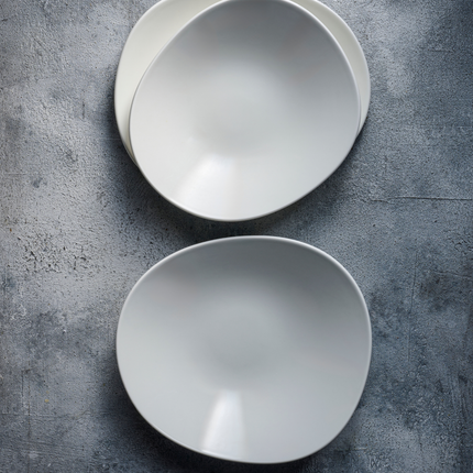 White Opal Organic Plate 18,5 X 15,5 cm 12/box