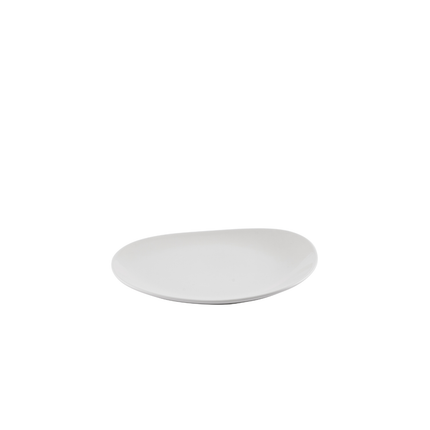 Churchill White Opal Organic bord 28 x 23,5 cm – wit porseleinen organisch bord voor salade en soep