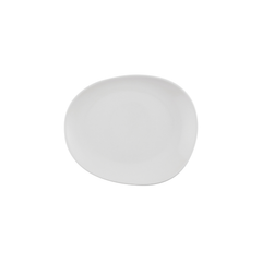 Churchill White Opal Organic bord 28 x 23,5 cm – wit porseleinen organisch bord voor bijgerechten