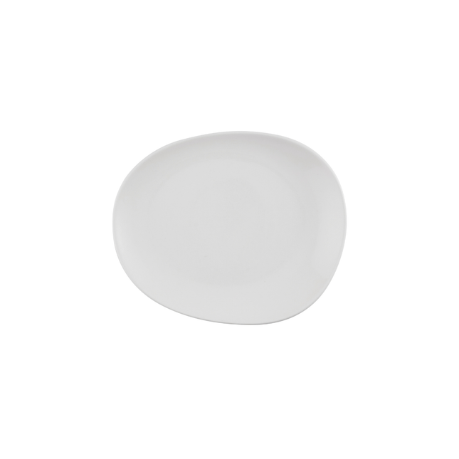 Churchill White Opal Organic bord 28 x 23,5 cm – wit porseleinen organisch bord voor bijgerechten