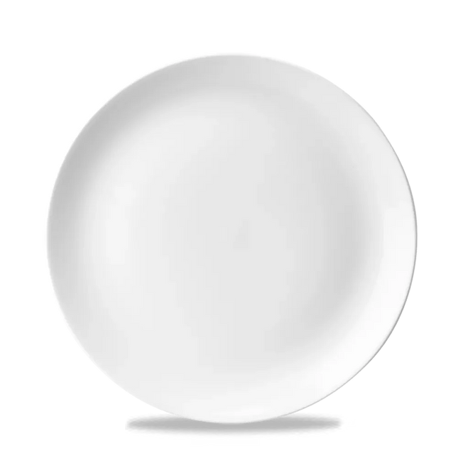 White Evolve Coupe Plate 22cm 12/box