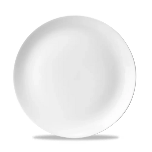 White Evolve Coupe Plate 26cm 12/box