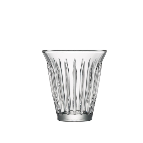 La Rochère Zinc mok 200 ml – glazen koffiemok met zinklook voor de horeca