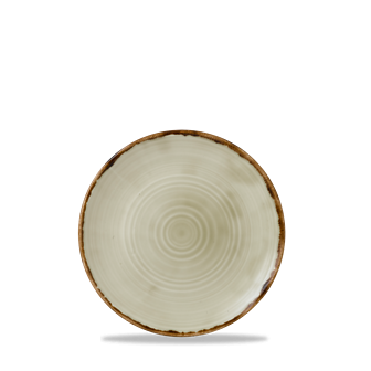Dudson Harvest Linen organisch coupebord 23 cm – linnen porseleinen bord voor restaurants