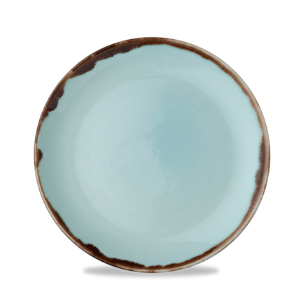 Dudson Harvest Turquoise coupebord 21,7 cm – turquoise porseleinen bord voor fine dining