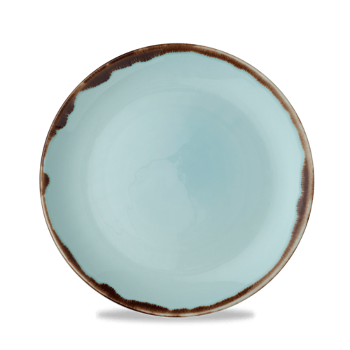Dudson Harvest Turquoise coupebord 21,7 cm – turquoise porseleinen bord voor fine dining