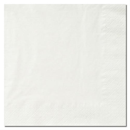 Cocktail Napkins, 24x24cm, 1/4 Fold, 3 ply 100 pcs, white