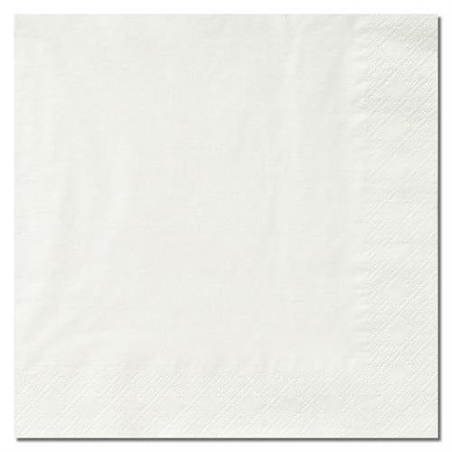 Cocktail Napkins, 24x24cm, 1/4 Fold, 3 ply 100 pcs, white