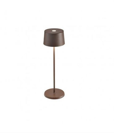 APS Olivia PRO tafellamp corten met LED-dimmer - oplaadbare lamp voor terras