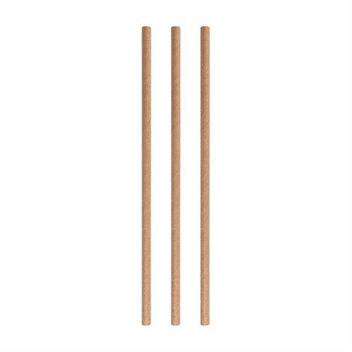 Paper straws 8 mm * 20 cm beige 250/pack