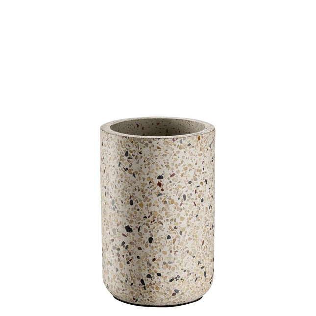 APS Germany flessenkoeler TERRAZZO betonlook grijs met wijnfles