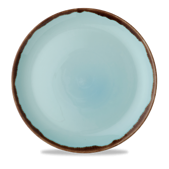 Dudson Harvest Turquoise coupebord 28,8 cm – turquoise porseleinen bord voor de horeca