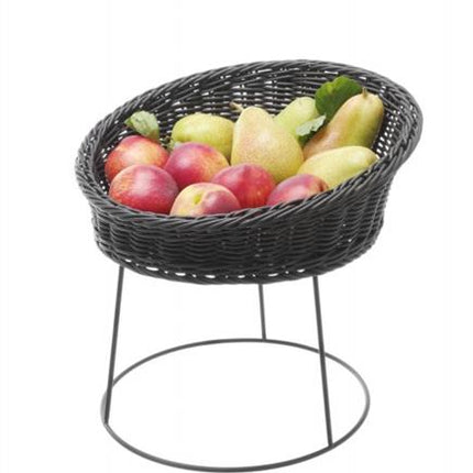 Hendi standaard voor broodmand 200/250x180 mm zwart – kunststof buffetstandaard voor broodmanden