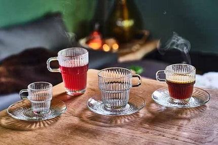 Rocco Bormioli Barshine glazen ondertas ø 14 cm – schoteltje voor koffie en thee