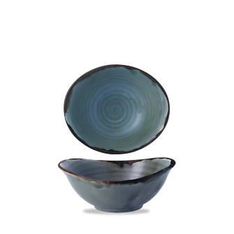 Dudson Harvest Blue diepe kom 17,4x14,7 cm – blauwe porseleinen kom voor de horeca