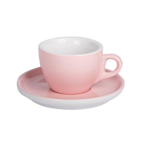 Light Pink Coffee cup with saucer 160ml 6pcs