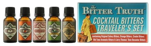 The Bitter Truth Traveler's Set 5x20 ml – proefset cocktailbitters voor bartenders