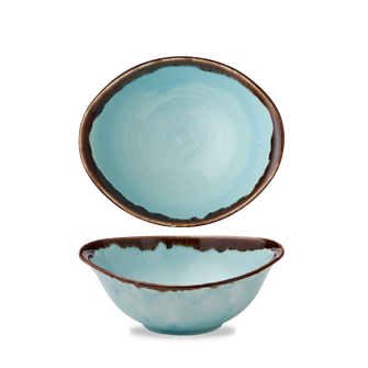Dudson Harvest Turquoise diepe kom 19,9x16,8 cm – turquoise porseleinen kom voor restaurants