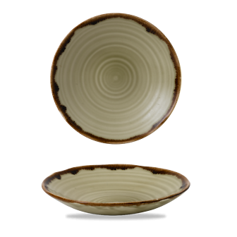 Dudson Harvest Linen organische coupekom 25 cm – linnen porseleinen coupekom voor de horeca