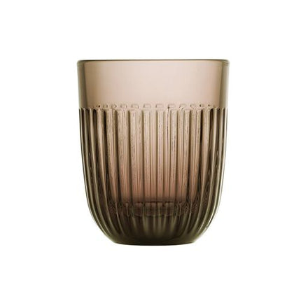La Rochère Ouessant tumbler Moka 260 ml – gekleurd geperst glazen waterglas