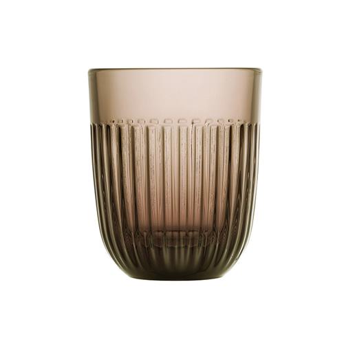 La Rochère Ouessant tumbler Moka 260 ml – gekleurd geperst glazen waterglas