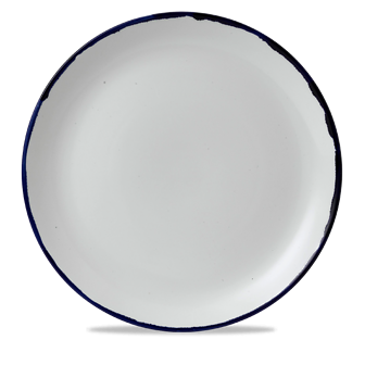 Dudson Harvest Ink coupebord 28,8 cm – inktzwart porseleinen bord voor de horeca
