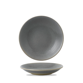 Dudson Evo Granite diep bord 24,3 cm – graniet-grijs porseleinen diep bord voor de horeca