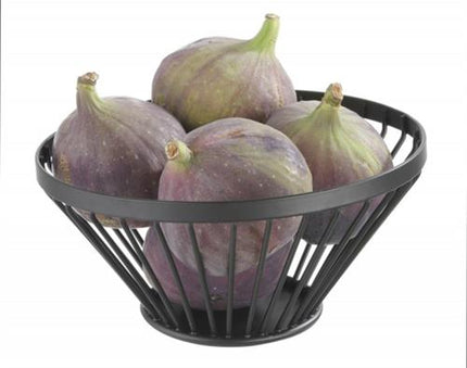Hendi zwarte fruitmand – decoratieve draadkorf voor fruit op buffet en ontbijttafel