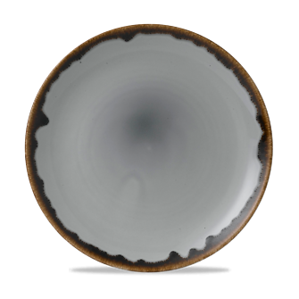 Dudson Harvest Grey coupebord 26 cm – grijs porseleinen coupebord voor fine dining