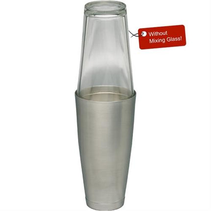 APS cocktailshaker geborsteld 820 ml - matte RVS shaker voor bartenders