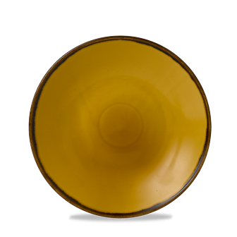 Dudson Harvest Mustard diep coupebord 28,1 cm – mosterdgeel porseleinen diep bord voor de horeca