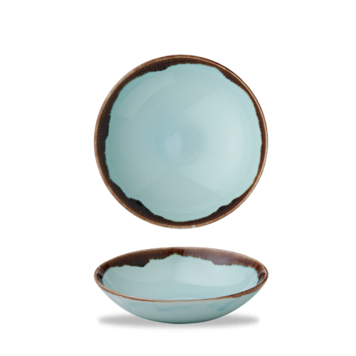 Dudson Harvest Turquoise coupekom 18,2 cm – turquoise porseleinen coupekom voor de horeca