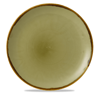 Dudson Harvest Green coupebord 28,8 cm – groen porseleinen bord voor de horeca