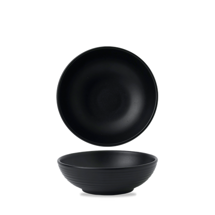 Dudson Evo Jet rijstkom 17,8 cm – gitzwarte porseleinen kom voor restaurants